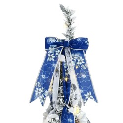 Sapin de Noël artificiel avec 100 LED Blanc 150 cm PVC 512528512528