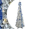 Sapin de Noël artificiel avec 150 LED Blanc 180 cm PVC 512529512529