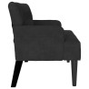 Banc Chesterfield Noir 112 x 65,5 x 75 cm Velours 512534512534