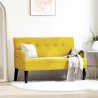 Banc Chesterfield Jaune 112 x 65,5 x 75 cm Velours 512536512536