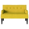 Banc Chesterfield Jaune 112 x 65,5 x 75 cm Velours 512536512536