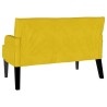 Banc Chesterfield Jaune 112 x 65,5 x 75 cm Velours 512536512536