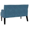 Banc Chesterfield Bleu 112 x 65,5 x 75 cm Velours 512538512538