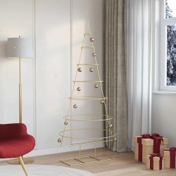 Arbre de Noël en métal Doré 180 cm Acier peint par poudre 512540512540