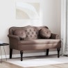 Banc Chesterfield Marron 120,5 x 65 x 75 cm Simili cuir 512546512546