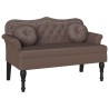 Banc Chesterfield Marron 120,5 x 65 x 75 cm Simili cuir 512546512546