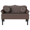 Banc Chesterfield Marron 120,5 x 65 x 75 cm Simili cuir 512546512546