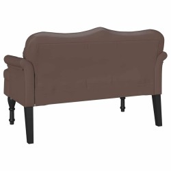 Banc Chesterfield Marron 120,5 x 65 x 75 cm Simili cuir 512546512546