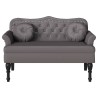 Banc Chesterfield Gris 120,5 x 65 x 75 cm Simili cuir 512547512547