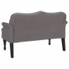 Banc Chesterfield Gris 120,5 x 65 x 75 cm Simili cuir 512547512547