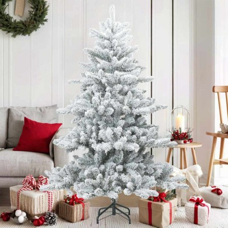 Sapin de Noël artificiel à branches pliantes, duveteux de neige 512549512549