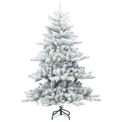 Sapin de Noël artificiel à branches pliantes, duveteux de neige 512549512549
