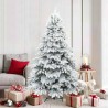 Sapin de Noël artificiel à branches pliantes, duveteux de neige 512552512552