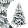 Sapin de Noël artificiel à branches pliantes, duveteux de neige 512552512552