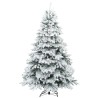 Sapin de Noël artificiel à branches pliantes, duveteux de neige 512552512552