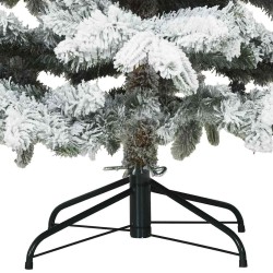 Sapin de Noël artificiel à branches pliantes, duveteux de neige 512552512552