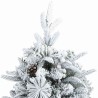Sapin de Noël artificiel à branches pliantes, duveteux de neige 512553512553