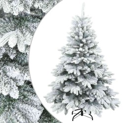 Sapin de Noël artificiel à branches pliantes, duveteux de neige 512555512555