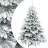 Sapin de Noël artificiel à branches pliantes, duveteux de neige 512555512555