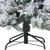 Sapin de Noël artificiel à branches pliantes, duveteux de neige 512556512556