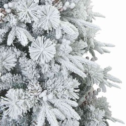 Sapin de Noël artificiel à branches pliantes, duveteux de neige 512557512557