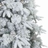 Sapin de Noël artificiel à branches pliantes, duveteux de neige 512557512557