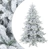 Sapin de Noël artificiel à branches pliantes, duveteux de neige 512558512558