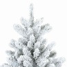 Sapin de Noël artificiel à branches pliantes, duveteux de neige 512558512558
