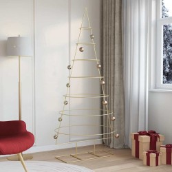 Arbre de Noël en métal Doré 209 cm Acier peint par poudre 512559512559