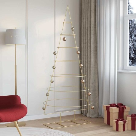 Arbre de Noël en métal Doré 209 cm Acier peint par poudre 512559512559
