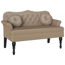 Banc Chesterfield Cappuccino 120,5 x 65 x 75 cm Simili cuir 512560512560