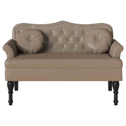 Banc Chesterfield Cappuccino 120,5 x 65 x 75 cm Simili cuir 512560512560