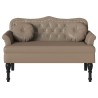 Banc Chesterfield Cappuccino 120,5 x 65 x 75 cm Simili cuir 512560512560