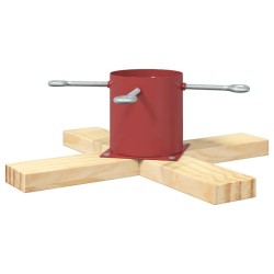 Pied de Sapin de Noël 1.73 Rouge 50 x 50 x 16 cm Pin massif 512562512562