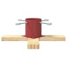Pied de Sapin de Noël 1.73 Rouge 50 x 50 x 16 cm Pin massif 512562512562