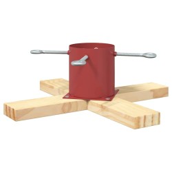 Pied de Sapin de Noël 1.73 Rouge 50 x 50 x 16 cm Pin massif 512562512562