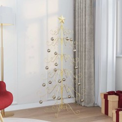 Arbre de Noël en métal Doré 150 cm Acier peint par poudre 512563512563