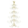 Arbre de Noël en métal Doré 150 cm Acier peint par poudre 512563512563