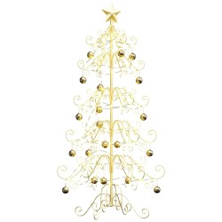 Arbre de Noël en métal Doré 150 cm Acier peint par poudre 512563512563