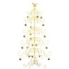 Arbre de Noël en métal Doré 150 cm Acier peint par poudre 512563512563
