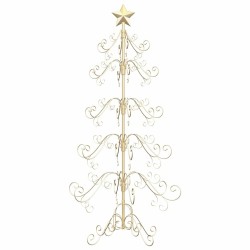 Arbre de Noël en métal Doré 150 cm Acier peint par poudre 512563512563