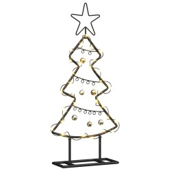 Arbre de Noël en métal avec support Noir 60 cm Acier 512565512565