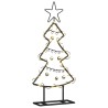 Arbre de Noël en métal avec support Noir 60 cm Acier 512565512565