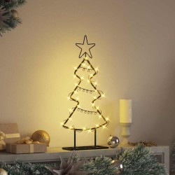 Arbre de Noël en métal avec support Noir 60 cm Acier 512565512565