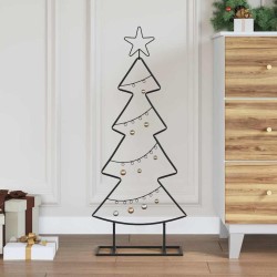 Arbre de Noël en métal avec support Noir 90,5 cm Acier 512566512566