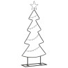 Arbre de Noël en métal avec support Noir 90,5 cm Acier 512566512566