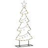 Arbre de Noël en métal avec support Noir 90,5 cm Acier 512566512566