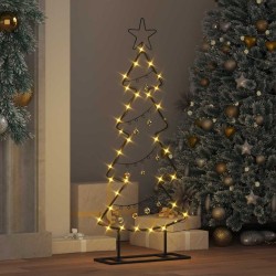 Arbre de Noël en métal avec support Noir 90,5 cm Acier 512566512566