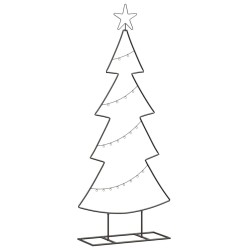 Arbre de Noël en métal avec support Noir 125 cm Acier 512567512567