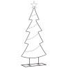 Arbre de Noël en métal avec support Noir 125 cm Acier 512567512567